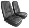 418820K Interior Package, 1968-1968 Chevy Corvette, OE Leather Covers, Foam, Deluxe Door Panels, Black - image 2