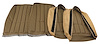 418956 Leather Seat Covers, 1969 Chevy Corvette, Saddle - image 1