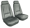 418963 Leather Seat Covers, 1969 Chevy Corvette, Gunmetal - image 1