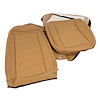 419015 Leather Seat Covers, 1970-1971 Chevy Corvette, Light Saddle Leather/Vinyl Original - image 1