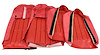 419030 Leather Seat Covers, 1970-1971 Chevy Corvette, Red Leather/Vinyl Original - image 1