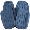 419047 Leather Seat Covers, 1971-1971 Chevy Corvette, Royal Blue Leather/Vinyl Original - image 2