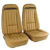 419115 Leather Seat Covers, 1970-1971 Chevy Corvette, Light Saddle 100-percent-Leather - image 1