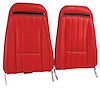 419130M Mounted Seats, 1970-1971 Chevy Corvette, Red 100-percent Leather w/o Shoulder Harness - image 1