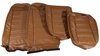 419253 Leather Seat Covers, 1972-1972 Chevy Corvette, Dark Saddle Leather/Vinyl Original - image 3