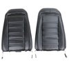 419320M Mounted Seats, 1973-1974 Chevy Corvette, Black, Leather Vinyl, w/o Shoulder Harness - image 2
