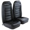419320MS Mounted Seats, 1973-1974 Chevy Corvette, Black, Leather Vinyl, w/Shoulder Harness - image 2