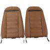 419423 Leather Seat Covers, 1973-1973 Chevy Corvette, Dark Saddle 100-percent-Leather - image 2