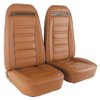 419423MS Mounted Seats, 1973-1973 Chevy Corvette, Dark Saddle 100-percent Leather w/Shoulder Harness - image 2