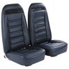 419443M Mounted Seats, 1973-1974 Chevy Corvette, Dark Blue 100-percent Leather w/o Shoulder Harness - image 2