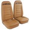 419451MS Mounted Seats, 1973-1974 Chevy Corvette, Medium Saddle 100-percent Leather w/Shoulder Harness - image 2