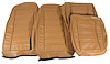 419551 Leather Seat Covers, 1975-1975 Chevy Corvette, Medium Saddle Leather/Vinyl Original - image 1