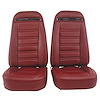 419631M Mounted Seats, 1975-1975 Chevy Corvette, Oxblood 100-percent Leather w/o Shoulder Harness - image 1
