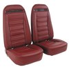 419631M Mounted Seats, 1975-1975 Chevy Corvette, Oxblood 100-percent Leather w/o Shoulder Harness - image 2