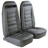 419661M Mounted Seats, 1975-1975 Chevy Corvette, Silver 100-percent Leather w/o Shoulder Harness - image 2