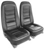 419720KT Interior Package, 1976-1976 Chevy Corvette, OE Leather Covers, Foam, Deluxe Door Panels, Black W/Teak - image 2