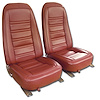 419733M Mounted Seats, 1978-1978 Chevy Corvette, Saffron Leather Vinyl - image 1