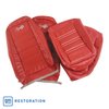 419734E Embroidered OE Style Seat Covers, 1976-1976 Chevy Corvette, Firethorn Leather/Vinyl - image 2
