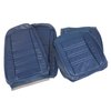 419745 Leather Seat Covers, 1977-1977 Chevy Corvette, Dark Blue Leather/Vinyl Original - image 2