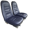 419748M Mounted Seats, 1978-1978 Chevy Corvette, Dark Blue Leather Vinyl - image 1