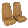 419757M Mounted Seats, 1976-1977 Chevy Corvette, Buckskin Leather Vinyl - image 1