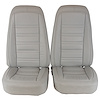 419767M Mounted Seats, 1976-1977 Chevy Corvette, Smoke Leather Vinyl - image 1