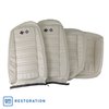 419776E Embroidered OE Style Seat Covers, 1976-1977 Chevy Corvette, White Leather/Vinyl - image 2