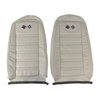419776E Embroidered OE Style Seat Covers, 1976-1977 Chevy Corvette, White Leather/Vinyl - image 3