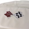 419776E Embroidered OE Style Seat Covers, 1976-1977 Chevy Corvette, White Leather/Vinyl - image 4