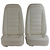 419776M Mounted Seats, 1976-1977 Chevy Corvette, White Leather Vinyl - image 1
