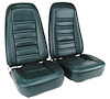 419819M Mounted Seats, 1976-1976 Chevy Corvette, Bluegreen 100-percent Leather - image 1