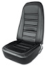 419820 Leather Seat Covers, 1976-1978 Chevy Corvette, Black, 100-percent-Leather - image 1