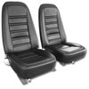 419820 Leather Seat Covers, 1976-1978 Chevy Corvette, Black, 100-percent-Leather - image 2