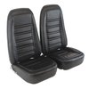 419820M Mounted Seats, 1976-1978 Chevy Corvette, Black, 100-percent Leather - image 2