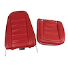 419824M Mounted Seats, 1977-1978 Chevy Corvette, Red 100-percent Leather - image 1