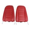 419824M Mounted Seats, 1977-1978 Chevy Corvette, Red 100-percent Leather - image 2
