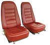 419834M Mounted Seats, 1976-1976 Chevy Corvette, Firethorn 100-percent Leather - image 1