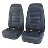 419848M Mounted Seats, 1978-1978 Chevy Corvette, Dark Blue 100-percent Leather - image 1