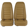 419857M Mounted Seats, 1976-1977 Chevy Corvette, Buckskin 100-percent Leather - image 1