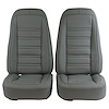 419867M Mounted Seats, 1976-1977 Chevy Corvette, Smoke 100-percent Leather - image 1