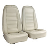 419876M Mounted Seats, 1976-1977 Chevy Corvette, White 100-percent Leather - image 1