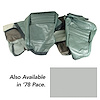 419962 Leather Seat Covers, 1978-1978 Chevy Corvette, Silver Pace Leathr/Vinyl Original 2 in. Bolster - image 1