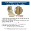 420114 Leather Seat Covers, 1979-1979 Chevy Corvette, Green Leather/Vinyl Original 4 in. Bolster - image 2