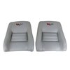 420168E Embroidered OE Style Seat Covers, 1982-1982 Chevy Corvette, Gray Leather/Vinyl w/4 in. Bolster - image 4