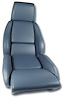 420370 Leather Seat Covers, 1984-1985 Chevy Corvette, Blue, Standard - image 1