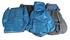 420374 Leather Seat Covers, 1986-1988 Chevy Corvette, Blue, Standard - image 1