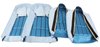 421241 Leather-Like Vinyl Seat Covers, 1970-1970 Chevy Corvette, Bright Blue - image 2