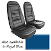 421347 Leather-Like Vinyl Seat Covers, 1972-1972 Chevy Corvette, Royal Blue - image 1