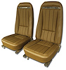421353 Leather-Like Vinyl Seat Covers, 1972-1972 Chevy Corvette, Dark Saddle - image 1