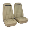 421416 Leather-Like Vinyl Seat Covers, 1975-1975 Chevy Corvette, Neutral - image 1